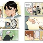 Comic mit Schülern und Lehrerin. Texte: „I mean, yes...“, „I knew it!“, „Leave the papers...“, „Y did I...“. Uhr zeigt 3:00.