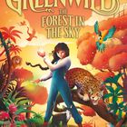 "GREENWILD: THE FOREST IN THE SKY" oben. Eine Person hält eine leuchtende Kugel, umgeben von Tieren und Pflanzen im Dschungel.