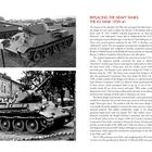 Seite 102: "A T-34 obr. 1941 with welded turret..." Seite 103: "REPLACING THE HEAVY TANKS: THE KV TANK 1939–41". Mehrere Schwarz-Weiß-Fotos von Panzern.