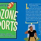 CHAPTER 2: REDZONE REPORTS. Fascinating, Funny, and Unbelievable Stories. Illustration: Ein Spieler telefoniert am Torpfosten.