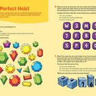 "The Perfect Heist." 
Juwel suchen. 
Taste wählen: kein Zahl, nur Linien, nicht oben. 
Verstecke in Box: nicht Mitte, neben ungerader Zahl, zwei Plätze von gerader.