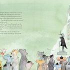 Ein Mäuserich auf einer Bühne spricht vor einer Menge, neben einem bunten Fenster. Texte: "C'est moi!", "Mais non!", "C'est impossible!".