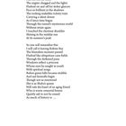 Das Gedicht "I WILL CALL IT LEAVING ROBINS BAY" erzählt von Erinnerungen, Reisen und gefühlvollen Momenten.