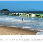 Texte: "Strand bei Rio de Janeiro", "3", "CASARES EDITION". 

Ein Junge steht im Wasser am Sandstrand mit Wellen im Hintergrund.