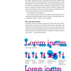"Lorem ipsum" wird in verschiedenen Schriftarten gezeigt: mit Serifen (Times New Roman) und serifenlos (Futura).