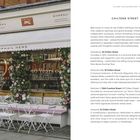 "40th Anniversary EVE LOM, 40 Years of Radiance." Außenbereich mit blumengeschmückter Fassade und weißen Sitzmöbeln.