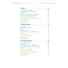 Inhaltsverzeichnis mit drei Kapiteln: Family, School and Friends, Free time and hobbies, jeweils mit Unterpunkten und Seitenzahlen.