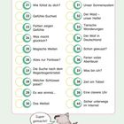 "Lernübersicht" mit Themen wie "Wie fühlst du dich?", "Unser Sonnensystem". Illustration eines glücklichen Koalas.