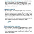 Seite 6 über Tipps zur Benutzung, thematisiert alphabetische Reihenfolge, Rechtschreibung und Aussprache mit Beispielen.