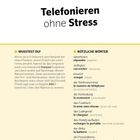 **Telefonieren ohne Stress**  
Wusstest du?  
...wenn du in Frankreich...  
Nützliche Wörter:  
annehmen - répondre  
auflegen - raccrocher  
besetzt - occupé  
die Telefonnummer - le numéro de téléphone  
...