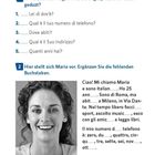 Fragen zur Person. In welchen der Fragen wird geduzt? Hier stellt sich Maria vor. Ergänzen Sie die fehlenden Buchstaben.