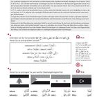 Die Texte erläutern arabische Schrift, Konsonantenübungen und Staatsangehörigkeiten. Es gibt Flaggen von Ländern.