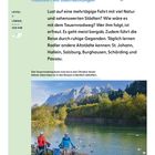 Tauernradweg: Flussfahrt mit Überraschungen, 304 km, Natur und Altstädte. Bild: Zwei Radler am Fluss mit Bergkulisse.