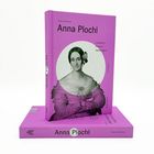 Buch mit lila Einband: "Anna Plochl" von Gabriele Reiterer. Illustration einer eleganten Frau in historischer Kleidung.