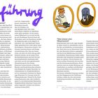 Texte: "Einführung", "Was ist Illustration?", "Was leistet eine Illustration?" Illustrationen von drei anthropomorphen Tieren in ovalen Rahmen.