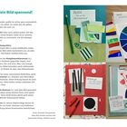 "So wird dein Bild spannend!"

Der Text erklärt Farbkonzepte wie Ton-in-Ton, Komplementär- und Hell-Dunkel-Kontrast, illustriert durch Collagen.