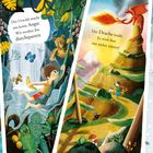 Illustration: Ein Kind erlebt Abenteuer in einem Piratenschiff, Dschungel, mit Drachen und im Schnee mit einem Bärenfreund.