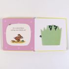 "Sieht aus wie ein Kinderbuch mit der Frage: 'Ist er unterm Baum und legt seine Schleife um?' Ein Hase und Ei sind sichtbar."