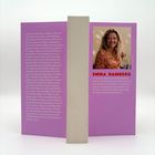 Links ist ein Text über Simona und Albins Geschichte. Rechts steht "EMMA HAMBERG", mit Infos über die Autorin daneben. Darunter ein Porträt von ihr.