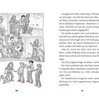 Seite 50: Comic-Stil mit Kindern und Roboterhund. Er würfelt Papier, der Hund reagiert nicht. Zuschauende Kinder. Seite 51: Textpassage.