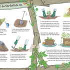 "So baust du Kartoffeln an", gefolgt von sechs nummerierten Anleitungen zur Kartoffelanzucht, illustriert mit bunten Zeichnungen.