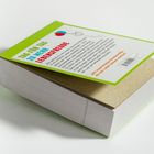 „Tag für Tag zu mehr Lebensfreude“ in Großbuchstaben. Darunter Text über positive Gedanken. Links fröhliche Zeichnung.