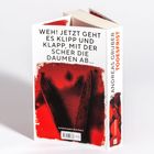 "Weh! Jetzt geht es klipp und klapp, mit der Scher die Daumen ab... ANDREAS GRUBER TODESFRIST." Buchcover mit rotem Design.