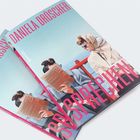 "Daniela Dröscher" und "SPRACHEN" in pink. Illustration mit Personen, eine liest Zeitung, die andere im Mantel mit Kopftuch.