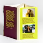 Links Text über Gerechtigkeit und Frauenrechte, Autoren: Kristina Lunz und Düzen Tekkal. Rechts Biografien mit Fotos der Autorinnen.