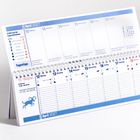 Kalender vom 12. bis 18. April 2027. Hinweise zu Tagesaktivitäten, Wochenzielen und Symbolen für den Alltag.