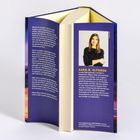 Text beschreibt einen Roman und seine Autorin Sara B. Elfgren. Daneben ist ein Bild der Autorin.