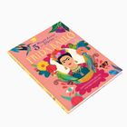 „5 Minute Genius Stories: FRIDA KAHLO. Zehn Geschichten über eine visionäre Künstlerin.“ Buntes Cover mit Blumen, Papageien.