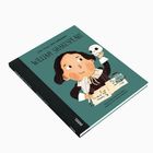 Text: "Little People, BIG DREAMS: WILLIAM SHAKESPEARE." Illustration: Kind mit Feder, Papier und Schädel.