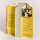 Links: „Ein Mutmachbuch, das zeigt...“. Rechts: „MICHALEEN DOUCLEFF, PhD…“. Foto einer Frau mit einem Kind und einem Hund.