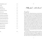 Inhaltsverzeichnis der Kapitel 18 bis 33 mit Seitenzahlen. Text beschreibt das Landleben und enge Dorfgemeinschaften.