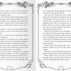 Seitenzahlen: 10 und 11. 

Blumenornamente oben. 

Dialog über Vertrauen und Magie, Erwähnung von Mr Oolong und Tea Noir.