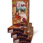 „Lyra Parish, Fall I Want, Roman, vorläufiges Cover, Cozy Creek Collection, everlove.“ Illustration eines Liebespaares im Café.