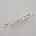 Buchtitel: "Nicht ohne meine Eltern" von Sandra Konrad, Verlag PIPER, Nummer 32065. Seitenansicht eines Buchrückens.