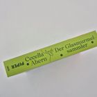 PIPER, Cecelia Ahern, Der Glasmurmelsammler, 32175. Grüner Buchrücken mit schwarzer Schrift und kleinem Zweigmotiv.