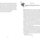 Kapitel 2: Königin der Schlangen. Text beschreibt eine majestätische Königin und ihre bedrohliche Aura. Seitenzahlen 30, 31.