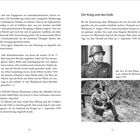 Links: Text über Engagement im nationalsozialistischen System.  
Rechts: Titel "Der Krieg und das Ende" mit zwei Bildern eines Soldaten.