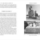 Seite 82–83. "Die Ägäische Liste Amenophis’ III." Fotos von Kolossalstatuen. Abbildung 5 zeigt die Füße unvollständiger Statuen.