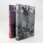 Buchcover mit "Bukowski im Leben bleiben". Links farbig, rechts schwarz-weiß, zeigt Tiere in freier Wildbahn.