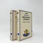 „DIE kürzeste GESCHICHTE EUROPAS“ von John Hirst. Zwei stehende Bücher mit hellen Covern und blauem Ullstein-Logo.