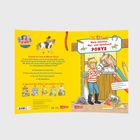 Ein Buchcover mit dem Titel "Mein liebstes Mal- und Spielbuch PONYS". Conni neben einem Pony. Gelber Hintergrund.