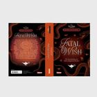 "Fatal Wish: Die Geschichte von Jafars jüngerem Bruder. Disney Villains. Dunkles Schlangenmotiv und Lampe in Rot und Schwarz."