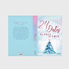 Buchtitel: "24 Dates to Fall in Love" von Stefanie Diem. Vorderseite mit einem festlich geschmückten Weihnachtsbaum.