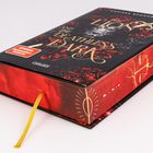 "Kapitel Eins" steht oben. Darunter Illustration mit vier Schwertern. Text beginnt: "In meiner kurzen Zeit als Ministrantin..."