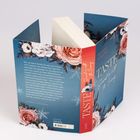 Text: "MELANIE HARLOW, TASTE, Stuck with the Enemy". Beschreibung: Blaues Cover, florale Muster, gestaltet als Buchumschlag.