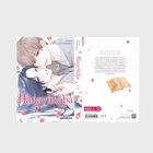 „Hanayukiba“ von Atami Michinoku, Band 2. Eine Illustration zeigt zwei Männer, umgeben von rosa Blütenblättern.